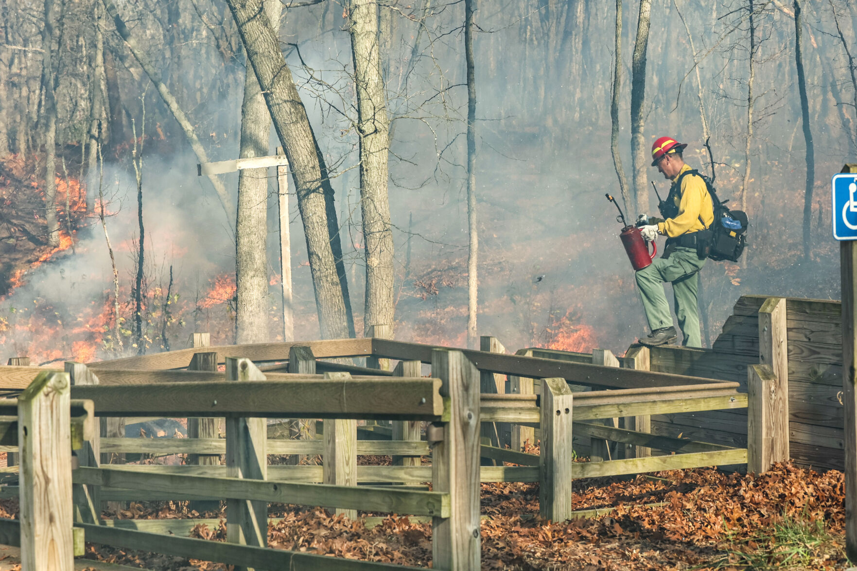 National Park Services Great Lake Fire Management Zone burn